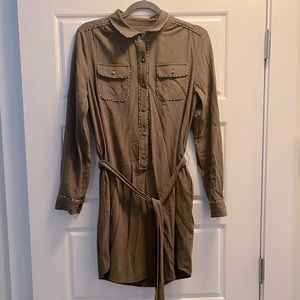 2 for $20 Banana Republic Heritage Shirt Dress in Olive Green EUC Size 6